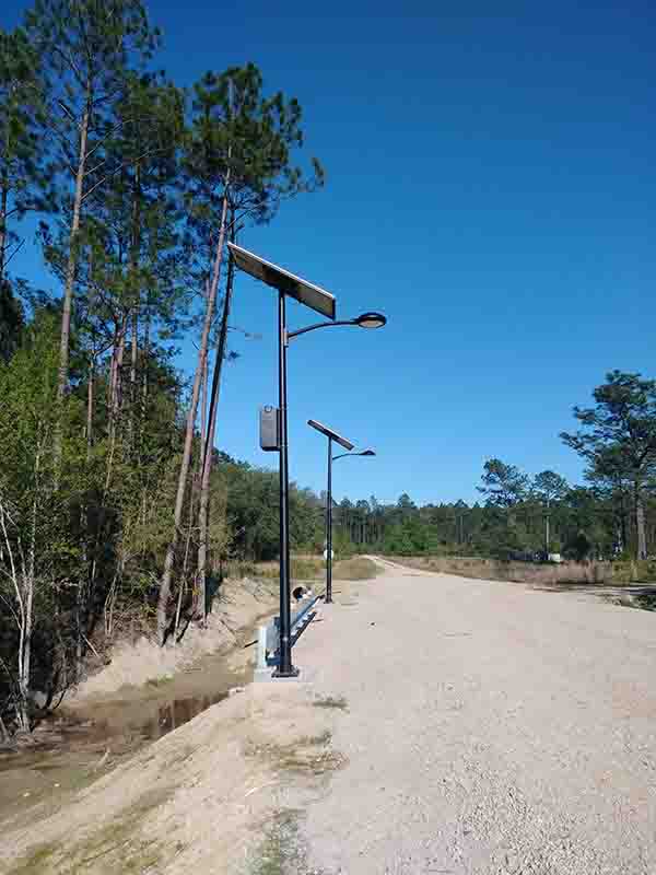 Solar trail Lighting for National Guard